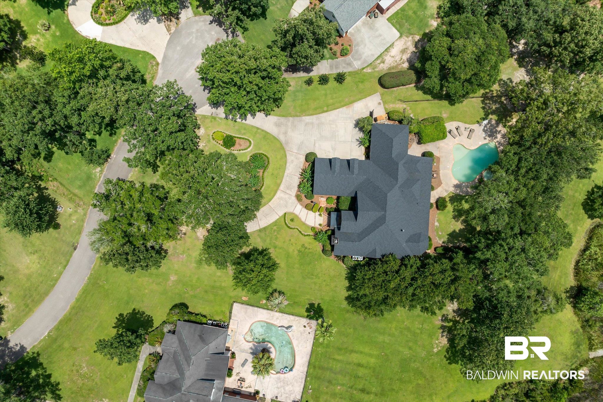 2905 Riverview Pointe Drive South Theodore, AL 36582 - Photo 32 of 44 Aerial view of property's location featuring a pool area