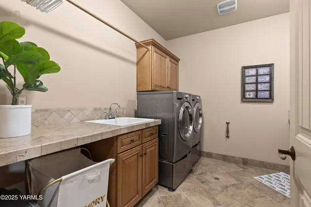a view of a sink in a kitchen