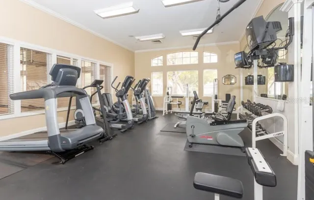 a view of a lake with a house in the background
