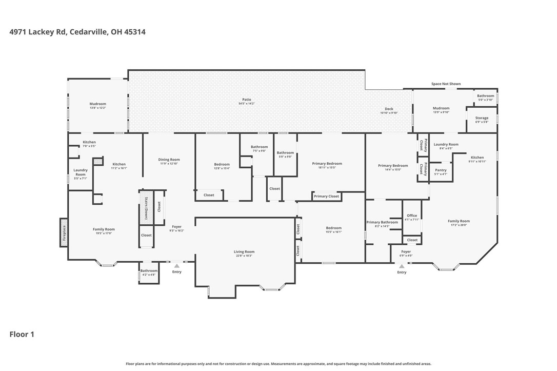4971 Lackey Road Cedarville, OH 45314 - Photo 76 of 79 Explore the comprehensive layout of this inviting residence, highlighting its thoughtful design and ample living areas.