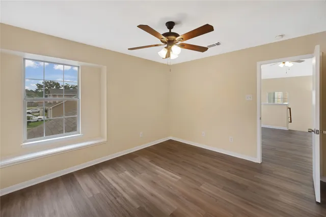 a view of backyard with outdoor space