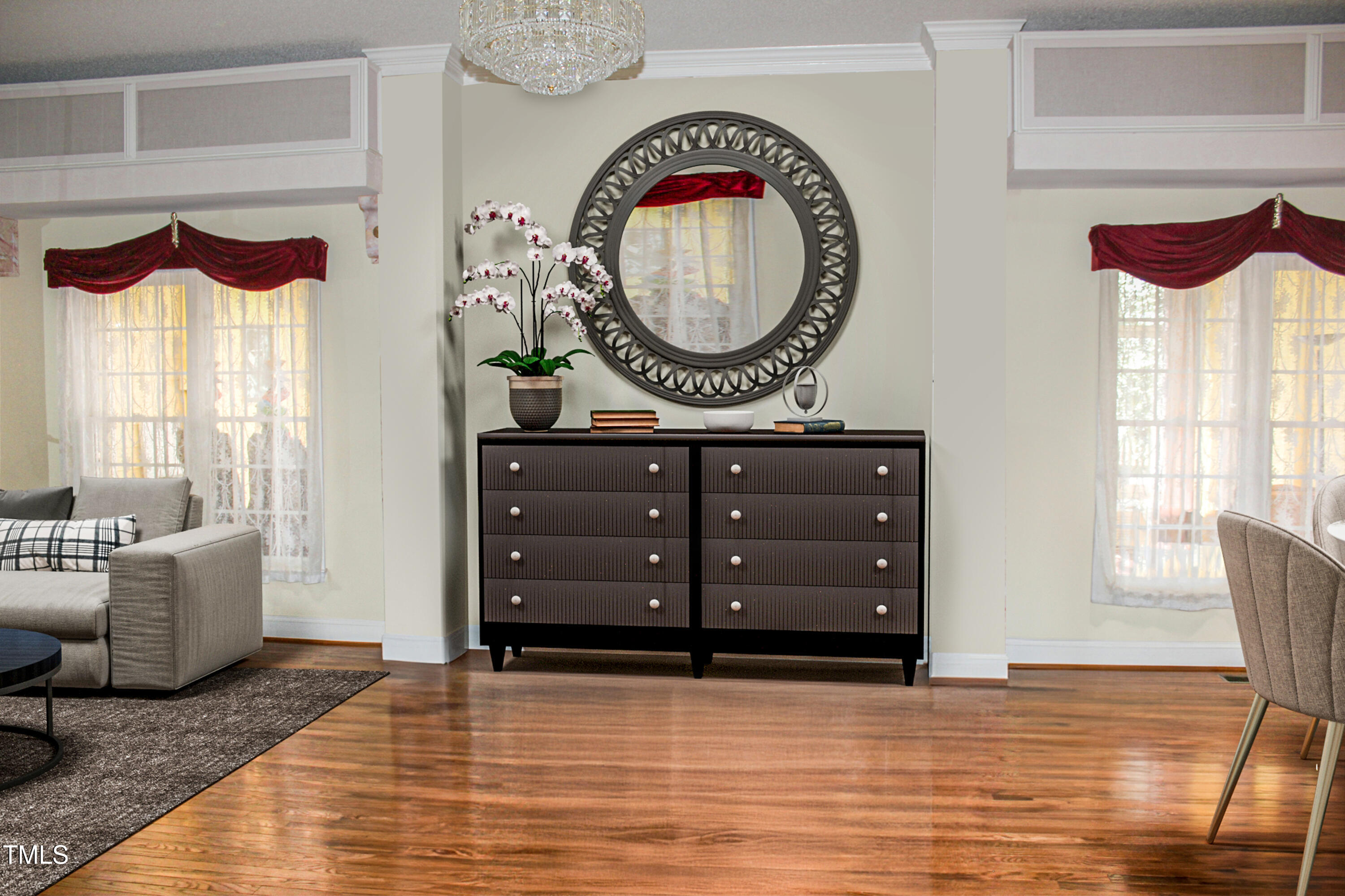 1508 High Holly Lane Raleigh, NC 27614 - Photo 14 of 46 Staged Center of LR/DR