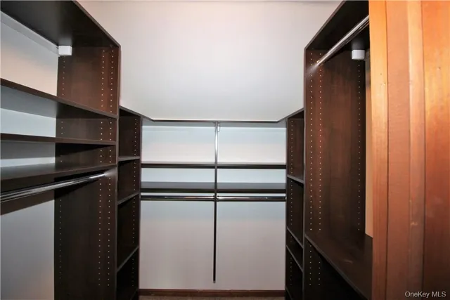 a close view of closet