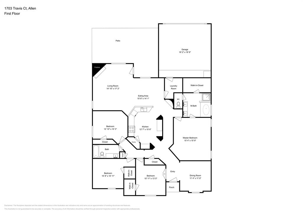 1703 Travis Court Allen, TX 75002 - Photo 21 of 21 View of property floor plan
