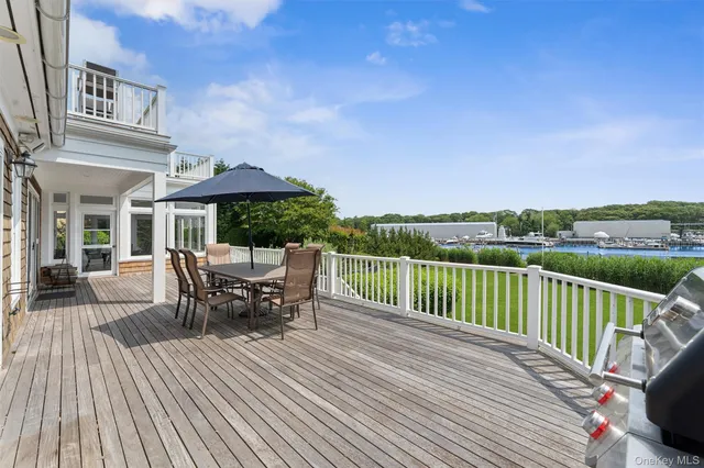 an outdoor view with patio