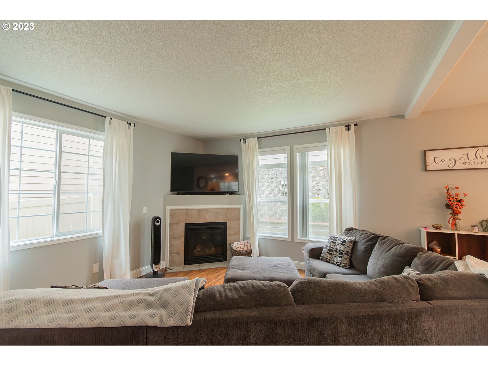 3148 South 3rd Way Ridgefield, WA 98642 - Photo 6 of 27 a living room with furniture large window and a fireplace