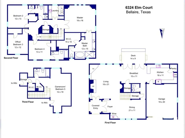 $949,000 | 6324 Elm Court, Bellaire, TX 77401
