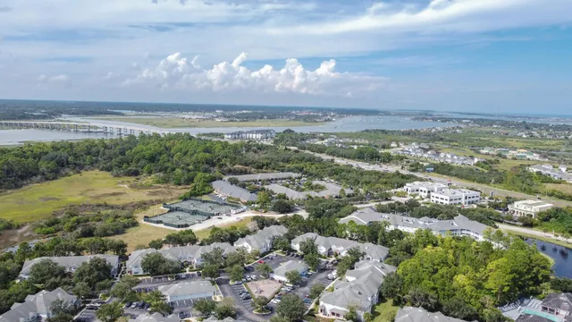 a view of a city with ocean view