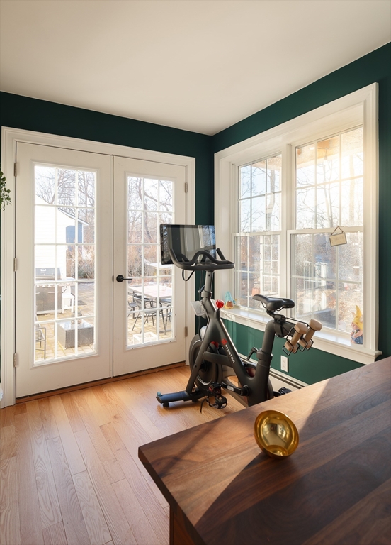 23 Regina Road Newton, MA 02466 - Photo 16 of 33 a view of a room with gym equipment