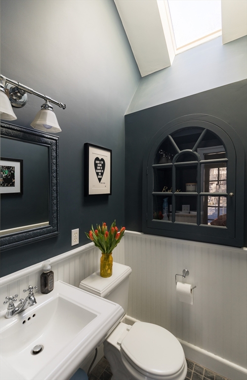 23 Regina Road Newton, MA 02466 - Photo 7 of 33 a bathroom with a sink and a toilet
