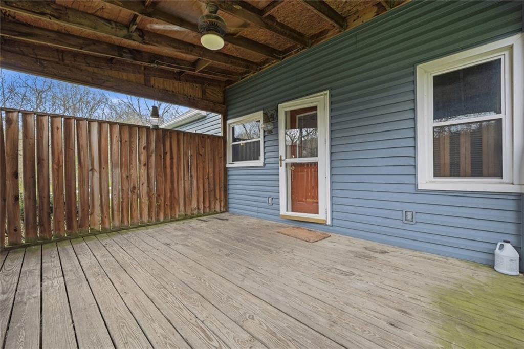 192 Yellow Creek Road Harmony, PA 16037 - Photo 34 of 41 a view of backyard with a balcony