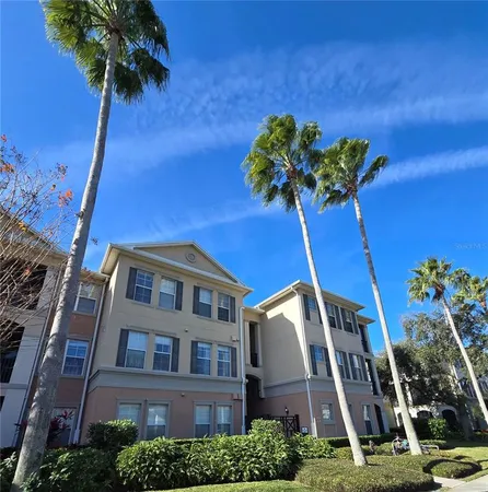 a front view of a multi story building