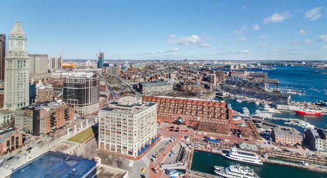 an aerial view of a city