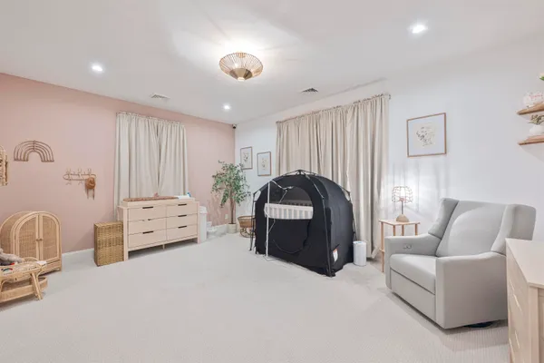 a living room with furniture and a couch