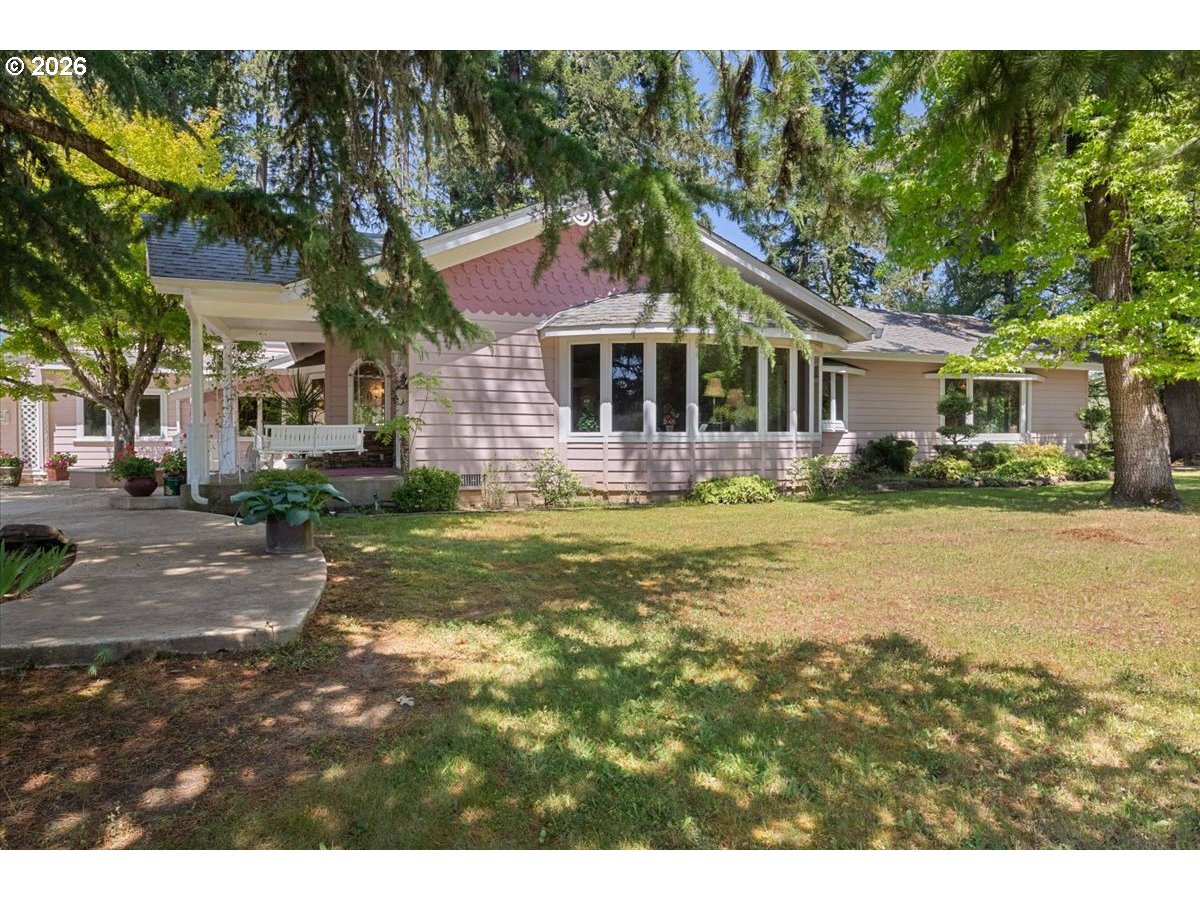 1300 Fair Oaks Road Oakland, OR 97462 - Photo 2 of 48 a front view of a house with a yard