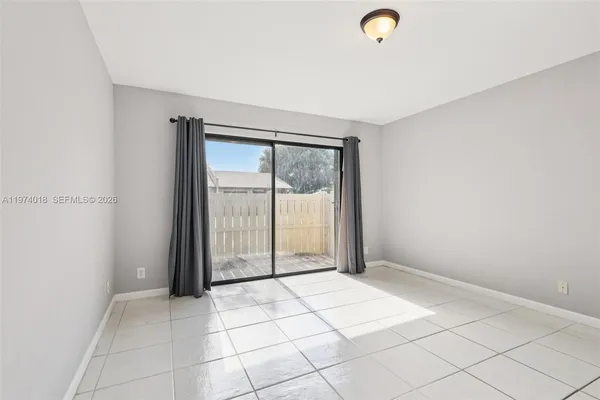 a view of an empty room