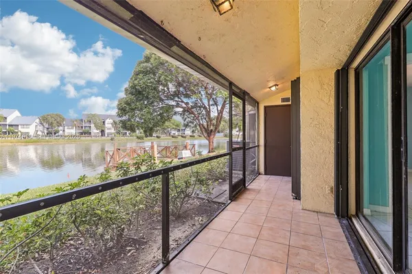 a view of city from a balcony