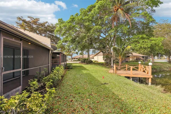 a view of a lake with houses