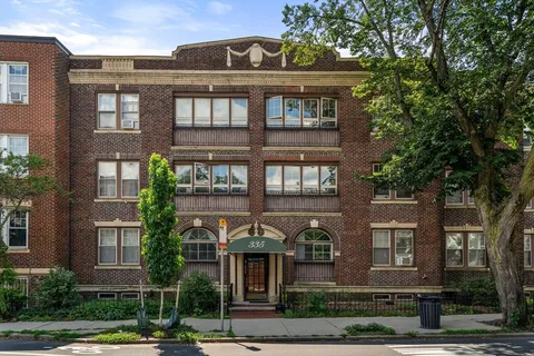 a front view of residential building