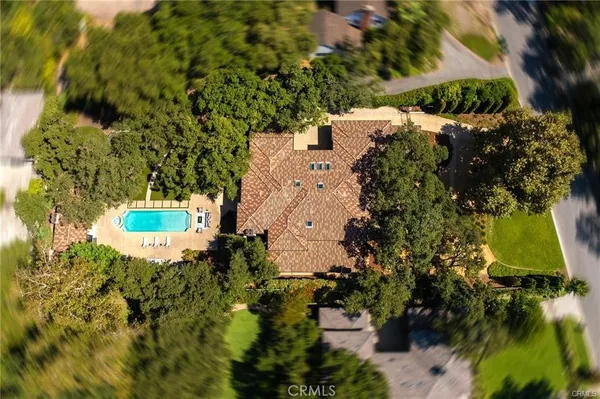 a view of an outdoor space and mountain