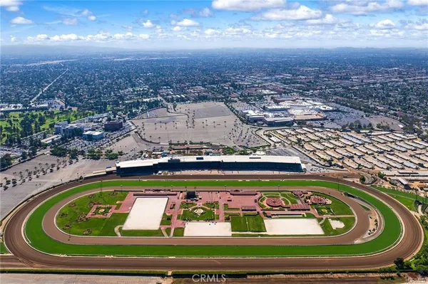 a view of city and mountain