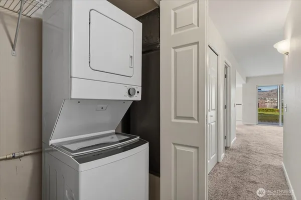 a utility room with cabinets