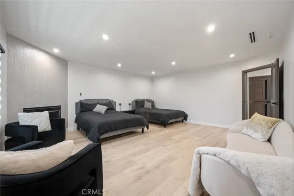 a living room with furniture and a couch
