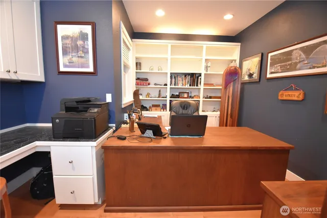 a room with furniture and window