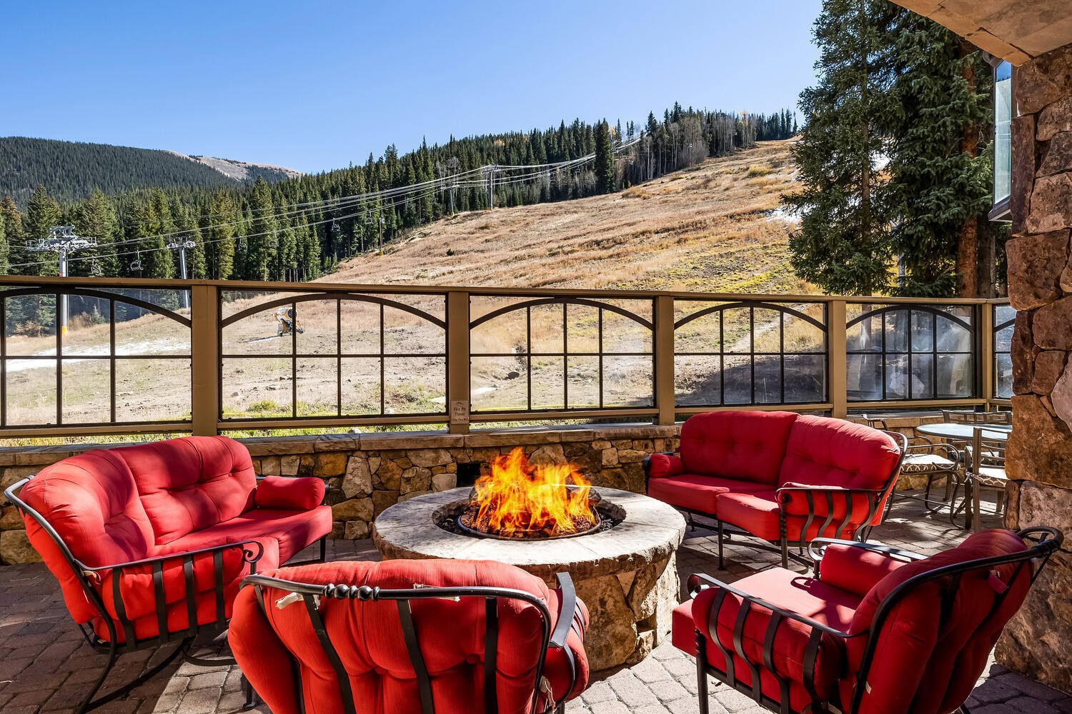 280 Trailhead Drive, Unit 3039 Keystone, CO 80435 - Photo 32 of 38 a terrace with outdoor seating and city view