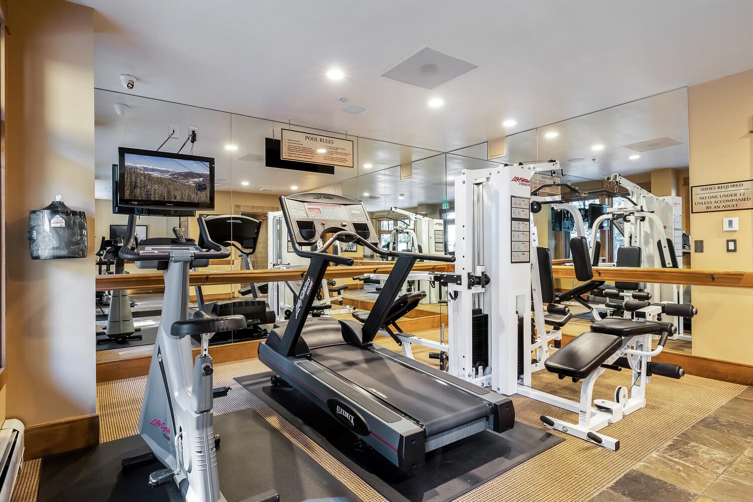 280 Trailhead Drive, Unit 3039 Keystone, CO 80435 - Photo 37 of 38 a view of a room with gym equipment