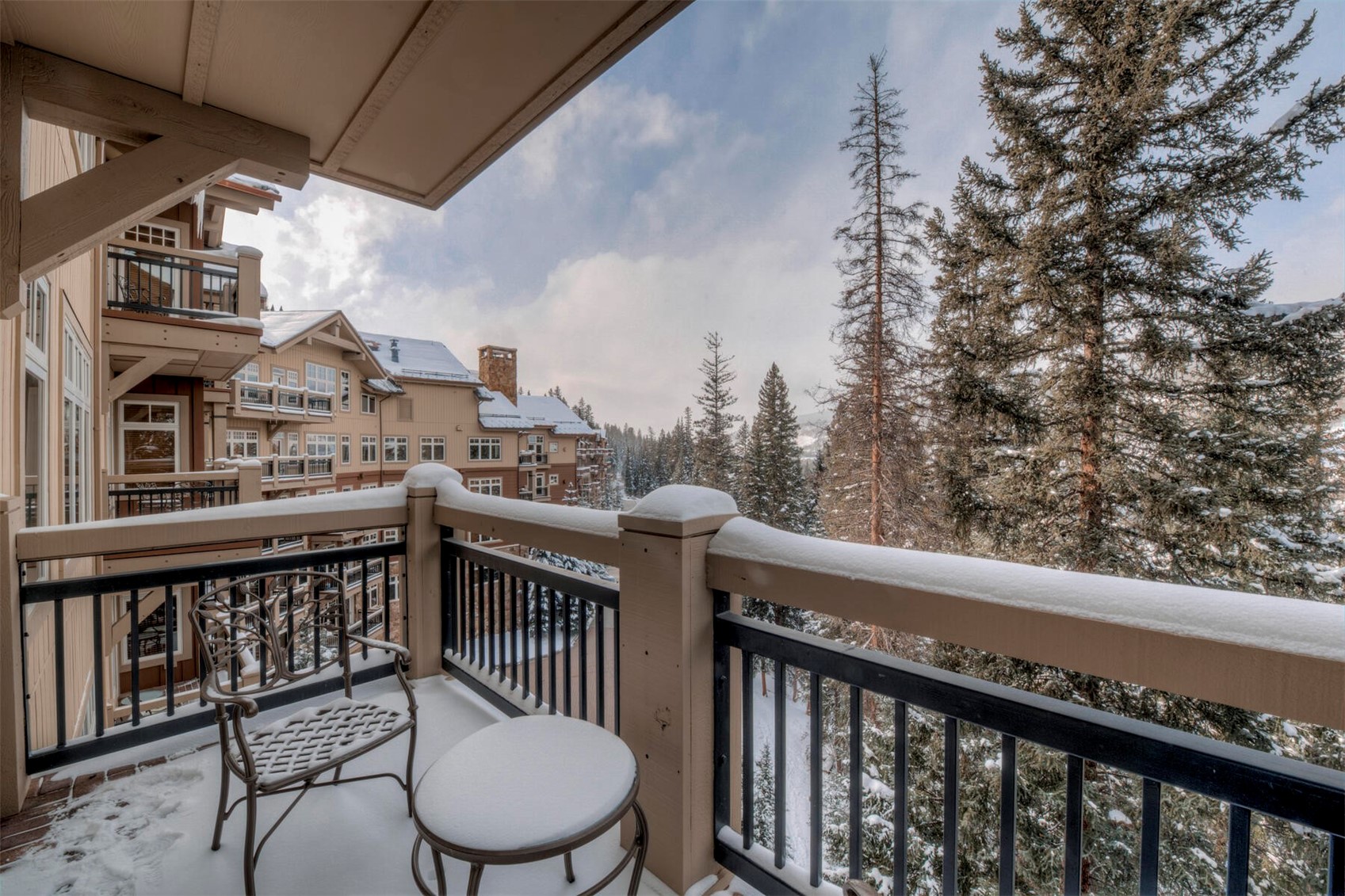 280 Trailhead Drive, Unit 3039 Keystone, CO 80435 - Photo 4 of 38 a view of a balcony with furniture