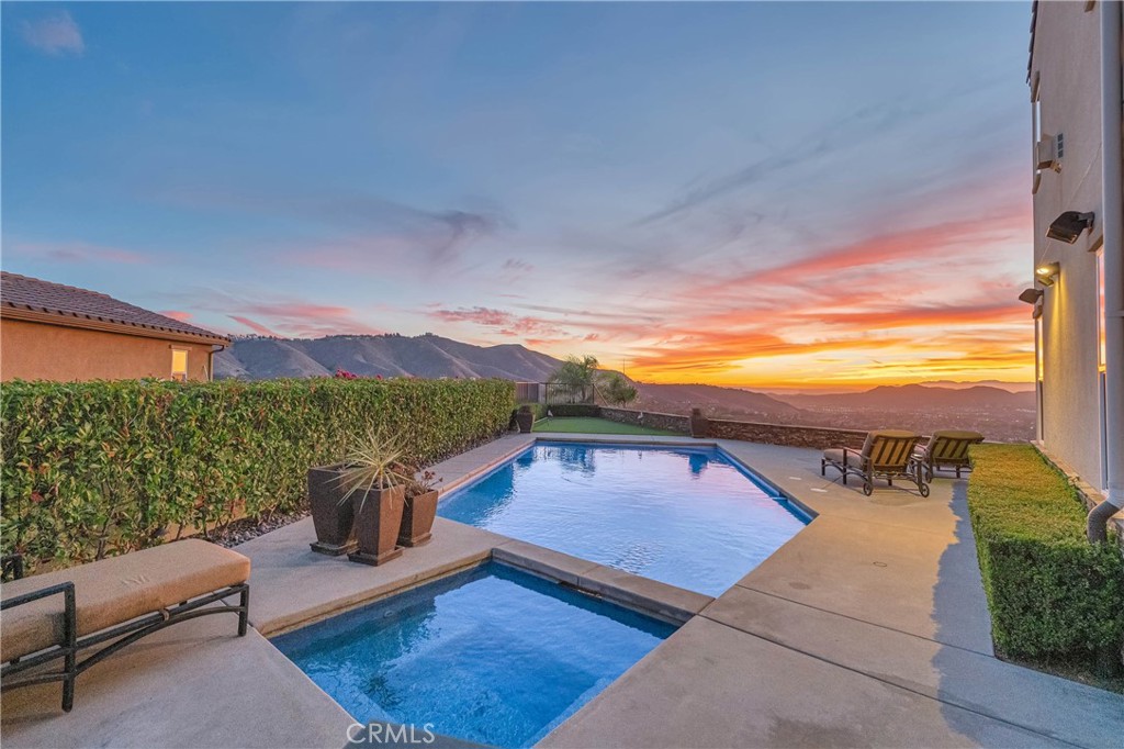 16727 Pienza Court Riverside, CA 92503 - Photo 3 of 41 Pool, spa, and a nearly 180° panorama beyond