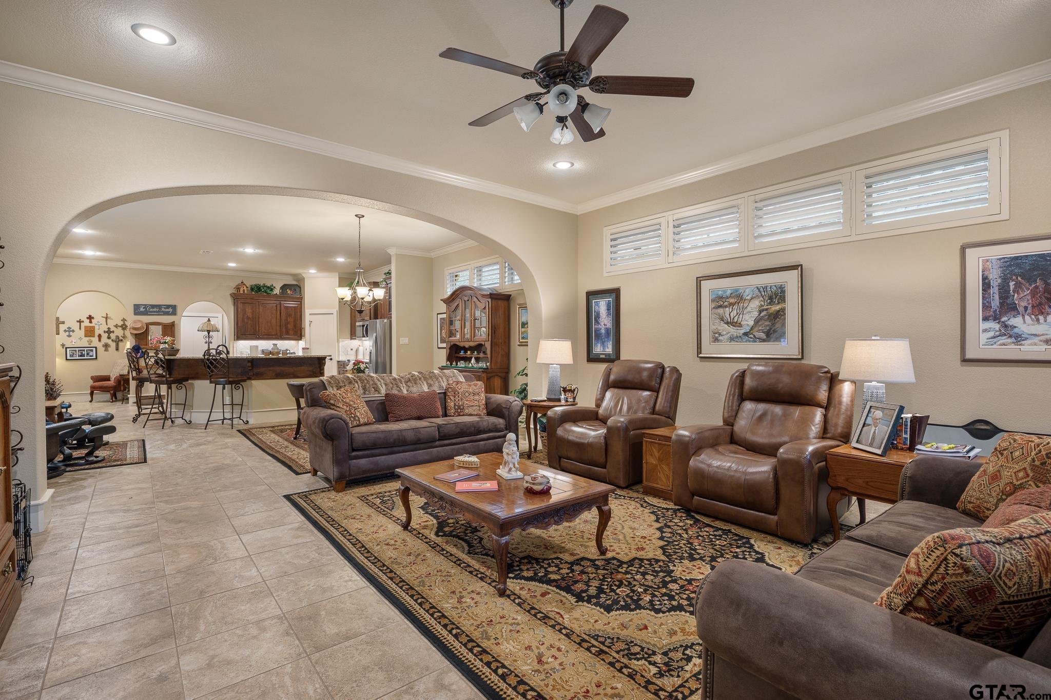 4322 Madera Drive Tyler, TX 75707 - Photo 19 of 32 a living room with furniture and a large window