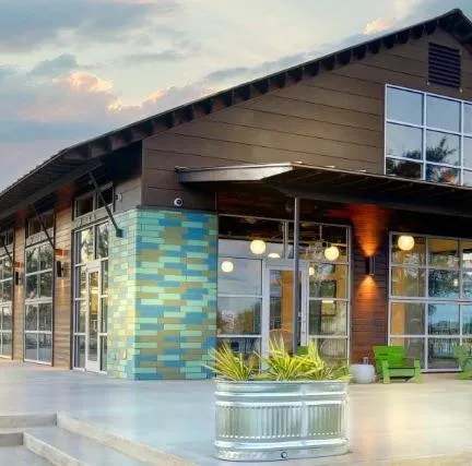 a lake view with a beach