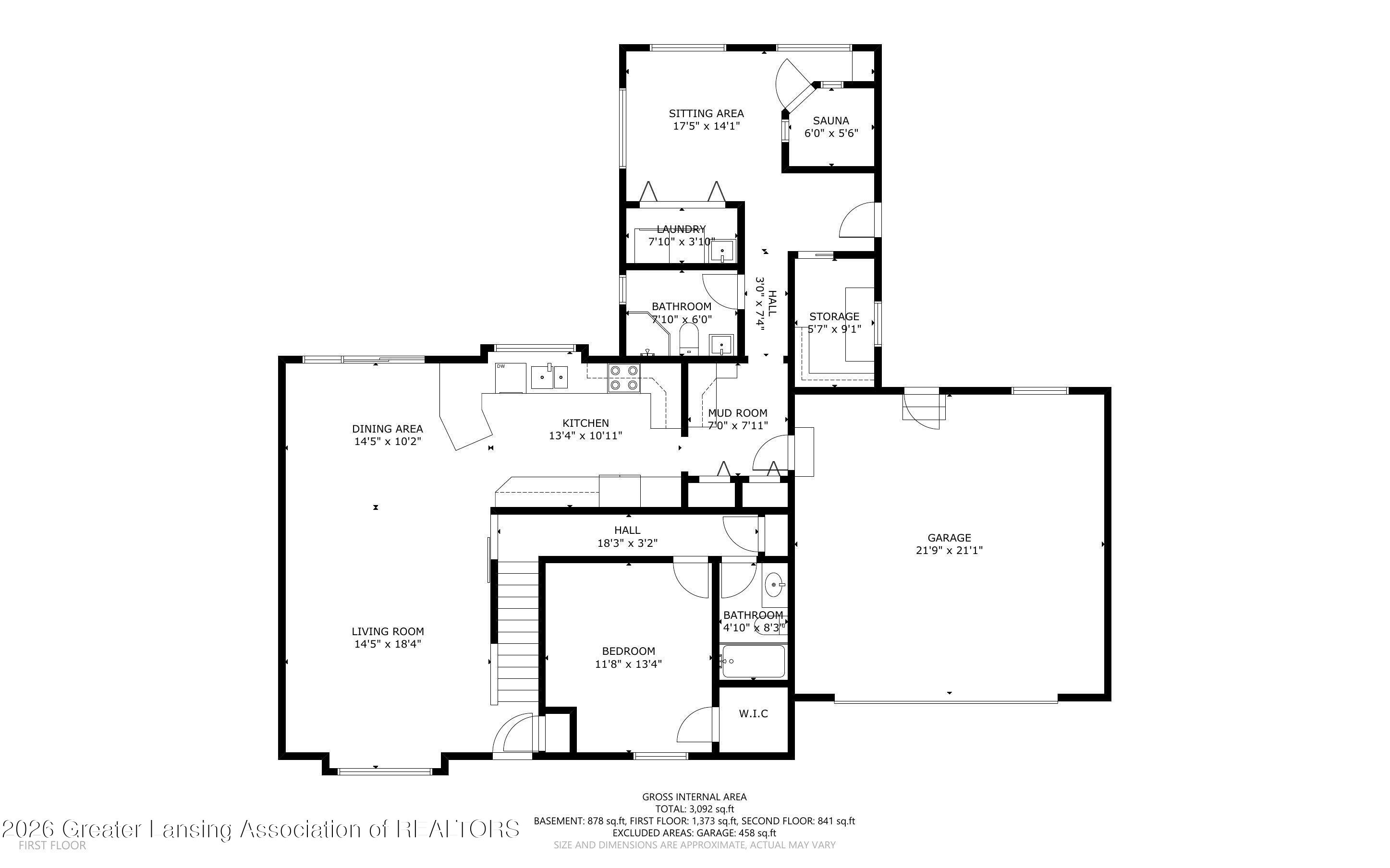 6464 Lounsbury Road Williamston, MI 48895 - Photo 91 of 92 2nd Floor Floorplan