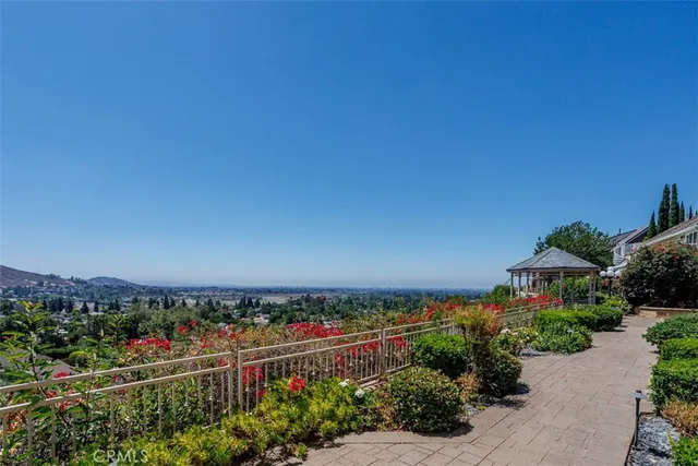 a view of a city and a mountain view