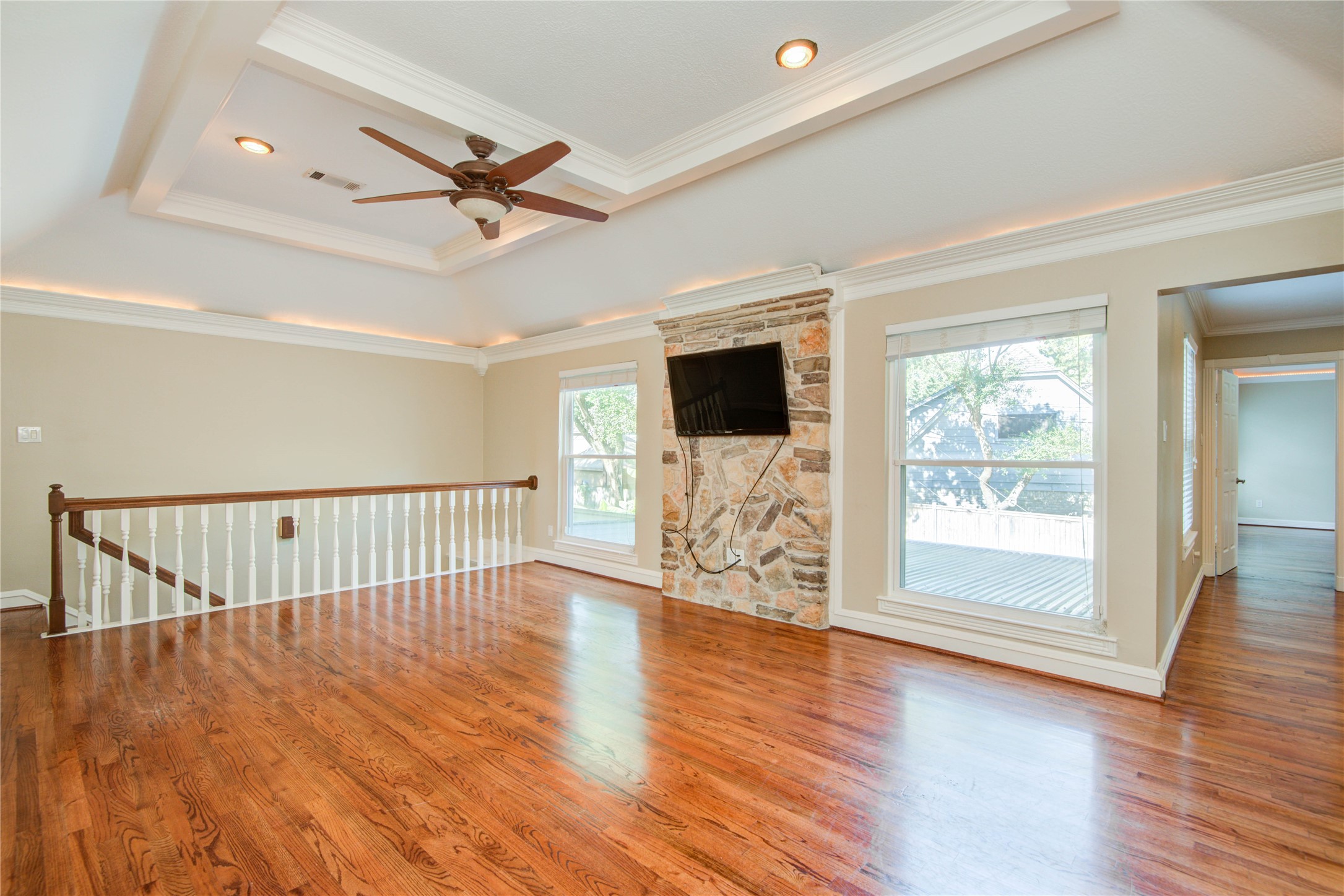 8906 Herts Road Spring, TX 77379 - Photo 33 of 43 a view of livingroom with furniture wooden floor and window