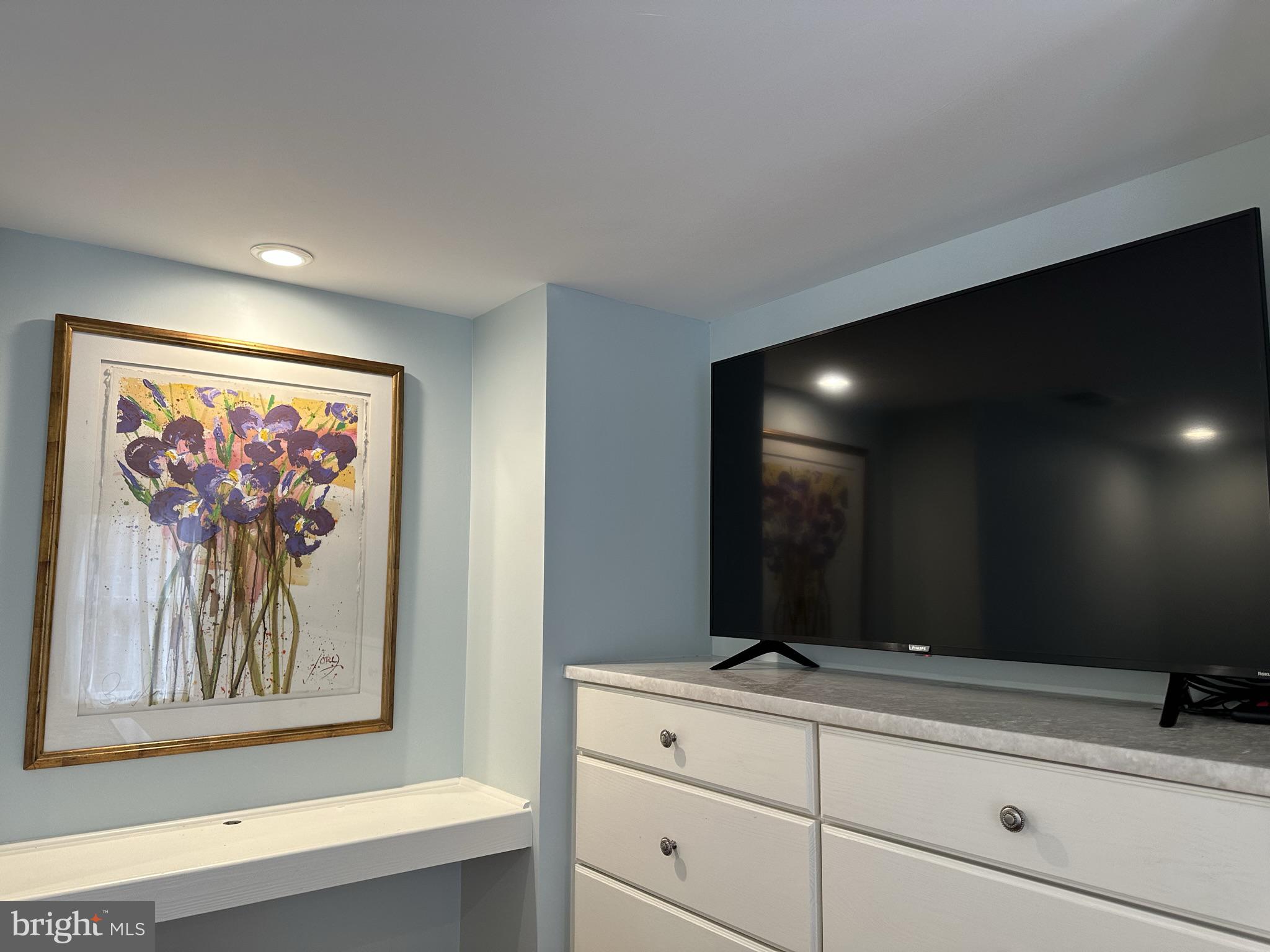 1627 Aliceanna Street Baltimore, MD 21231 - Photo 33 of 60 a bathroom with a painting on the wall and a potted plant