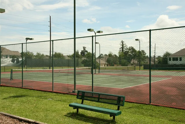 a view of a park with a park