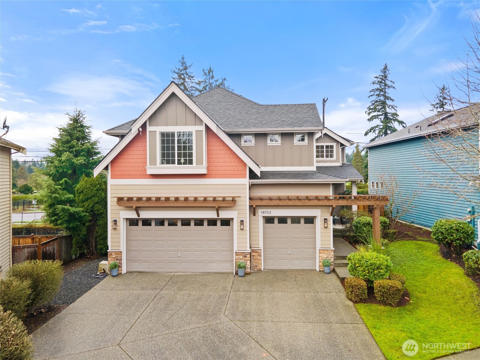 18722 3rd Avenue West Bothell, WA 98012 - Photo 1 of 35 a view of a house with a garage and a fireplace
