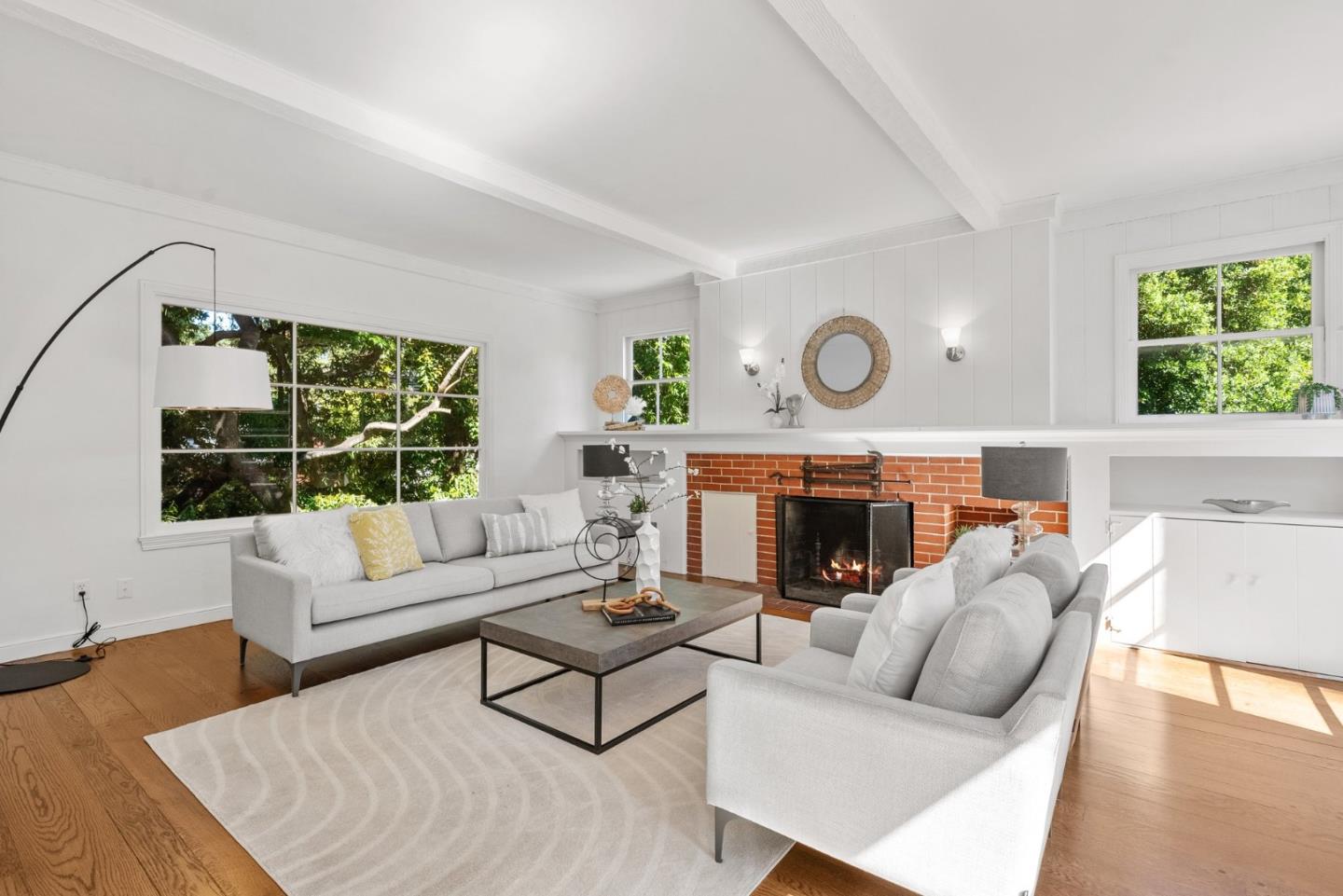 410 Fulton Road San Mateo, CA 94402 - Photo 15 of 49 a living room with furniture and a fireplace