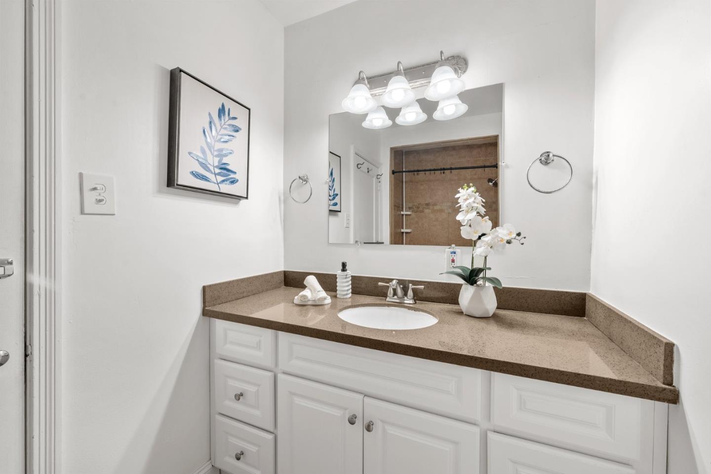 410 Fulton Road San Mateo, CA 94402 - Photo 31 of 49 a bathroom with a sink vanity and a mirror