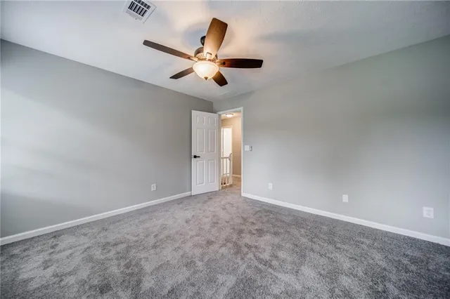 a view of an empty room