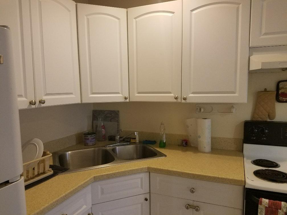 2007 Oleander Boulevard, Unit B Fort Pierce, FL 34950 - Photo 14 of 17 a kitchen with a sink and cabinets