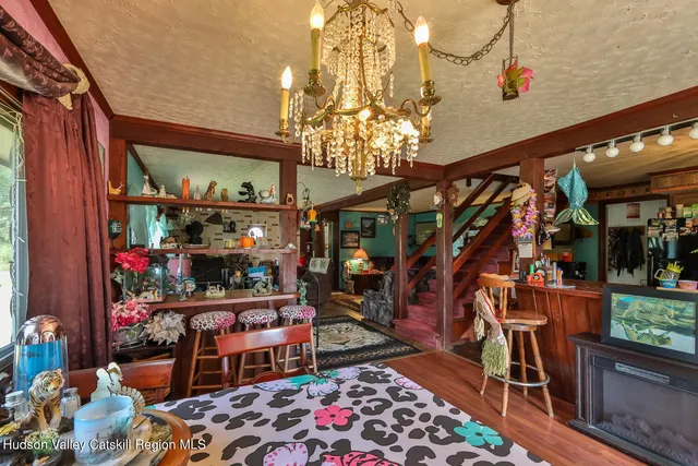 a view of backyard with green space