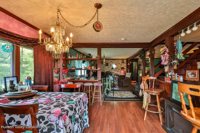 a view of backyard with green space