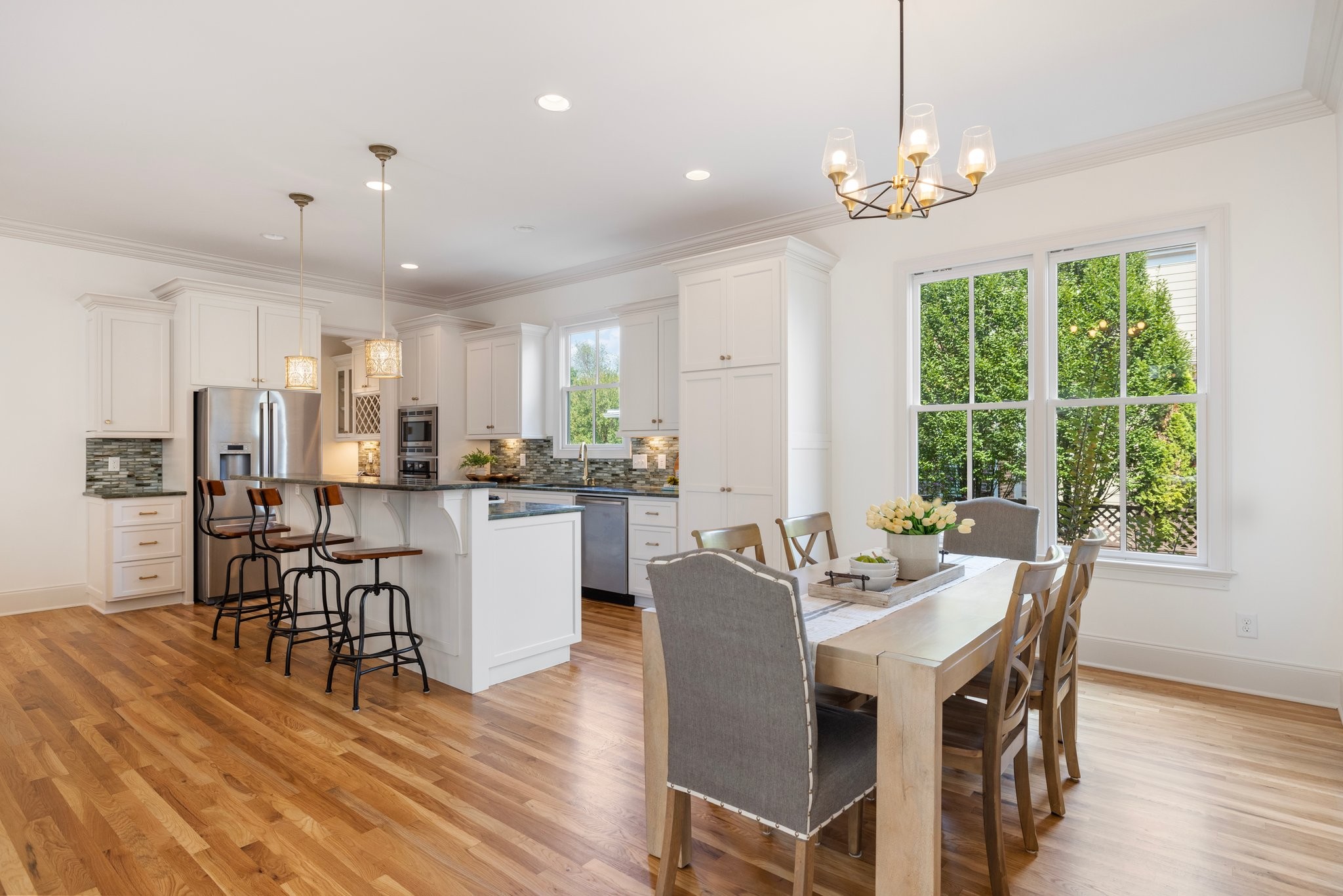 2019 Tabitha Drive Franklin, TN 37064 - Photo 16 of 69 a view of a dining room with furniture window and wooden floor