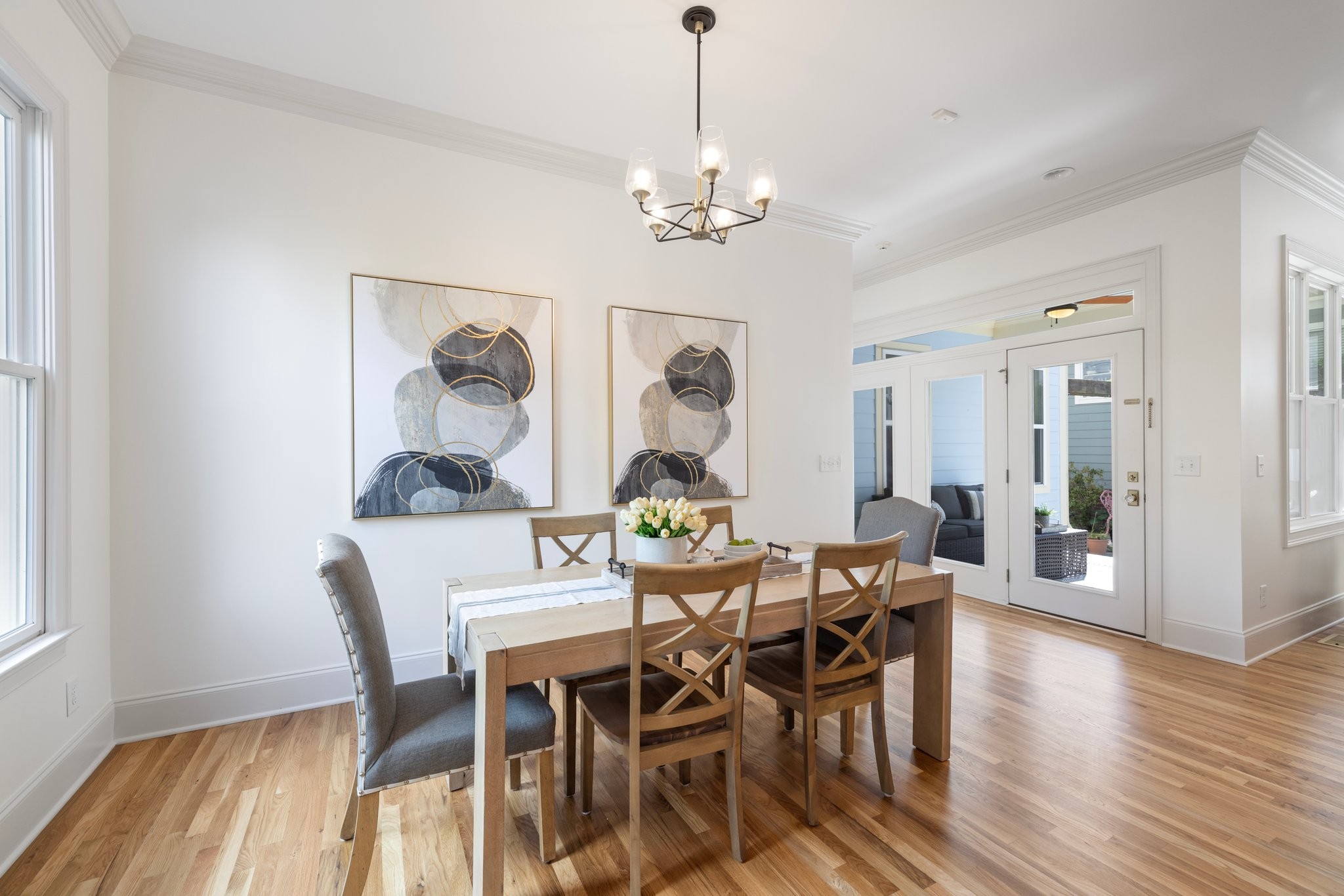 2019 Tabitha Drive Franklin, TN 37064 - Photo 19 of 69 a view of a dining room with furniture wooden floor and chandelier