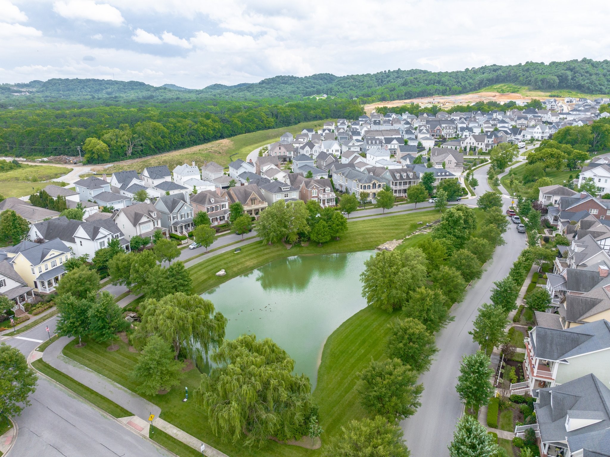 2019 Tabitha Drive Franklin, TN 37064 - Photo 67 of 69 an aerial view of residential houses with outdoor space and river