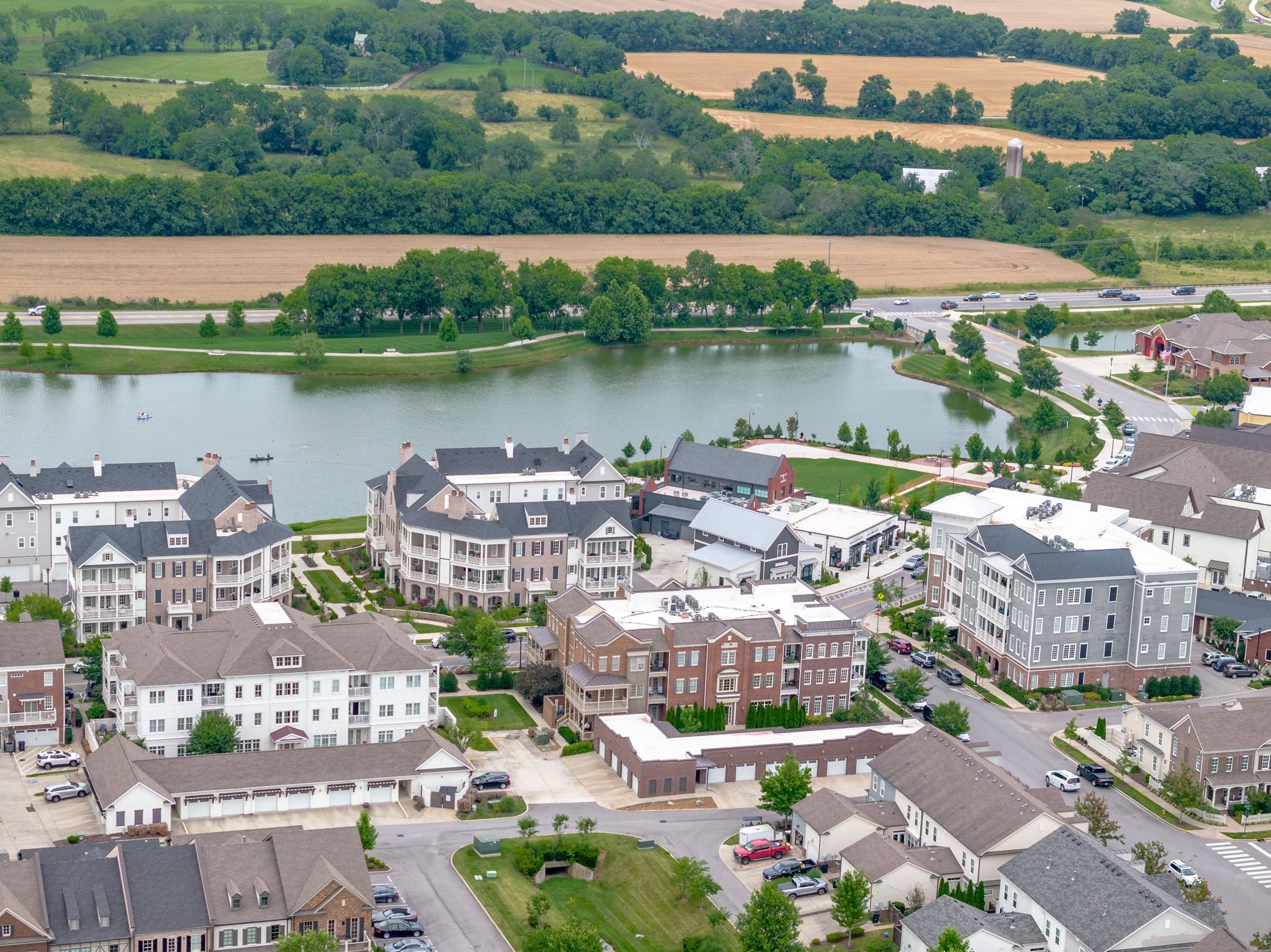 2019 Tabitha Drive Franklin, TN 37064 - Photo 68 of 69 an aerial view of a city with lake view